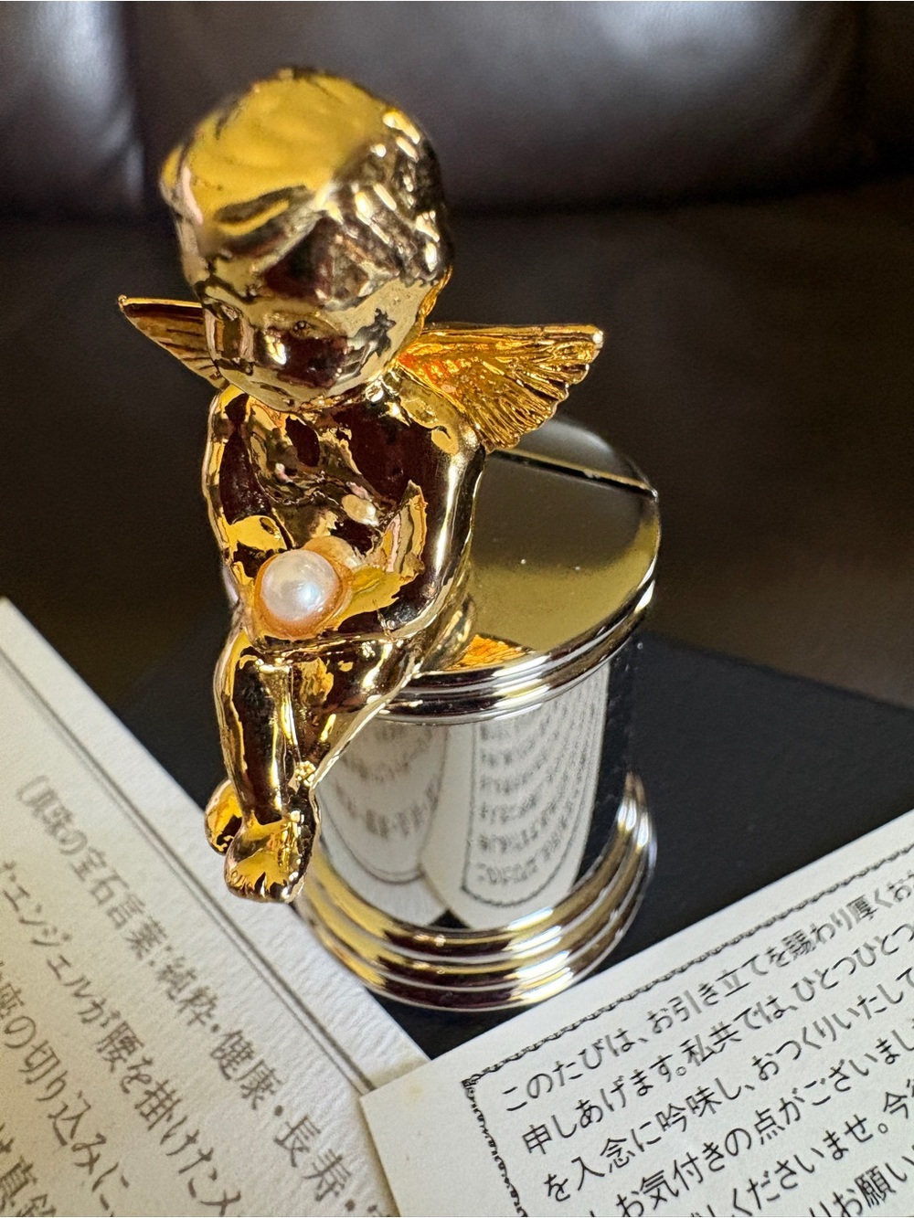 Mikimoto Angel PEARL Card Holder - Original Japan Presentation Box.
With Papers.